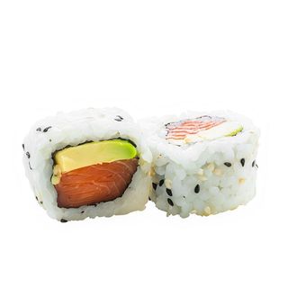 Uramaki de salmón y aguacate roll (8 pzs.)