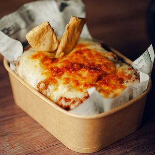 Papa Asada Boloñesa Vegana