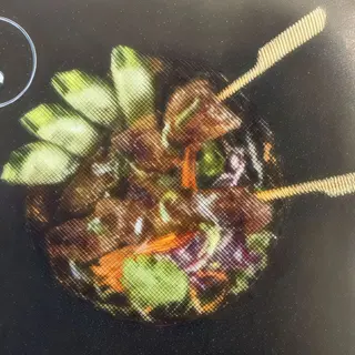 Brochetas de ternera