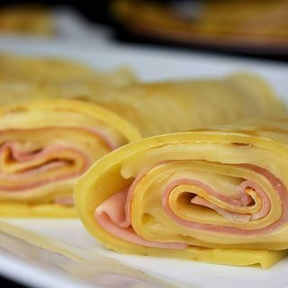 Crep de jamón dulce y queso