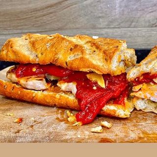 Raxo piquillo y queso