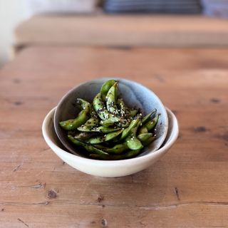 Edamames con sweet chili