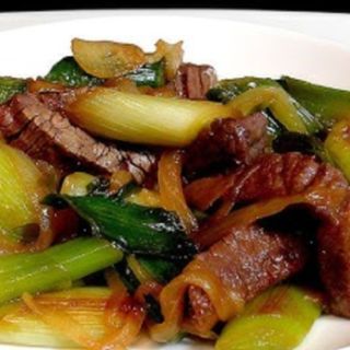 Ternera Con Puerro y Jengibre