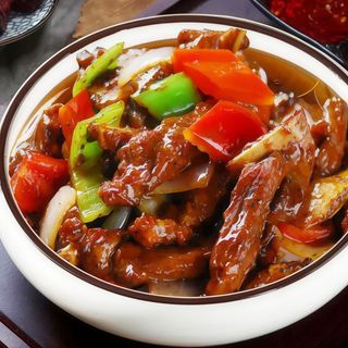 Ternera Con Salsa de Pimienta Negra