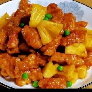 Pollo con salsa pina