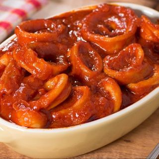 Calamares con salsa de chiles
