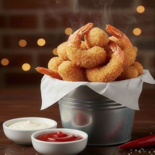 Gambas rebozadas (ración)
