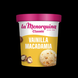 Helado de Vainilla y Macadamia.