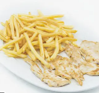 Pechuga con patatas (ración)