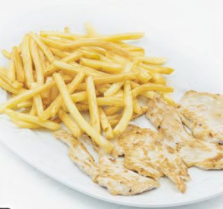 Pechuga con patatas (ración)