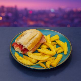 Montadito de Pollo y Jamón