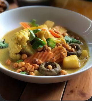 Plato De Verduras Mixta Korma