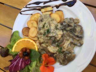 Filete De Pollo Con Nata Y Champiñones