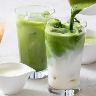 Iced vanilla matcha
