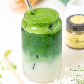 Iced vanilla matcha