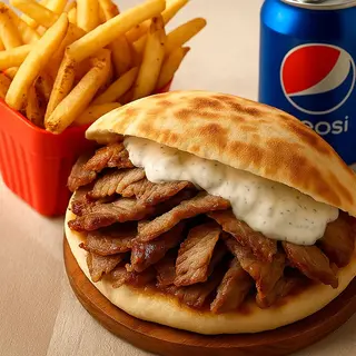 Menú Kebab Solo Carne