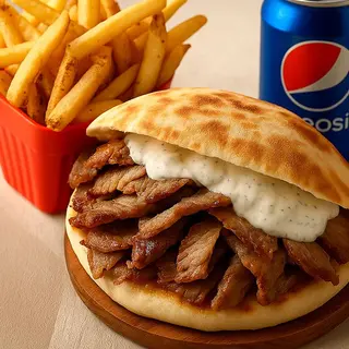 Menú Kebab Solo Carne (2 Personas)
