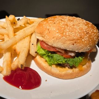 Hamburguesa de pollo a la plancha 