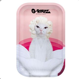 BANDEJA METAL GATO MARILYN