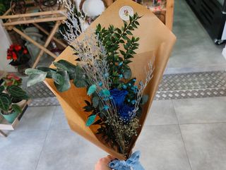 Ramo Preservado Azul Elegante