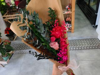 Ramo Preservado Rosa & Fucsia
