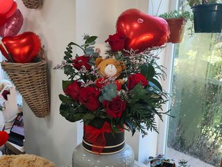 Amor Dulce con Osito y Globo Corazón