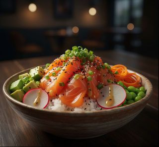 Poke Con Salmón Ahumado