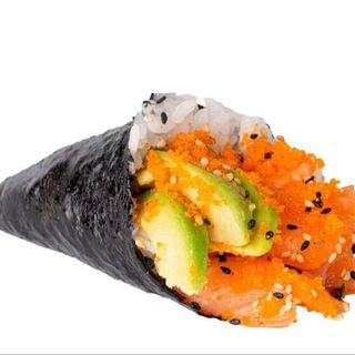 Temaki salmón