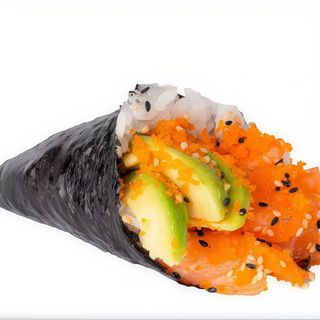 Temaki salmón