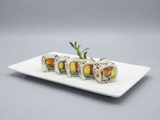 Rollo de salmon con aguacate y queso (8 uds)