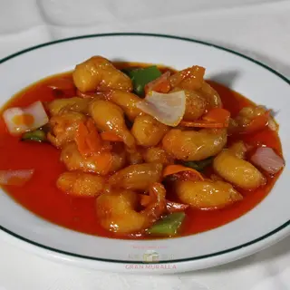 Gambas agridulce
