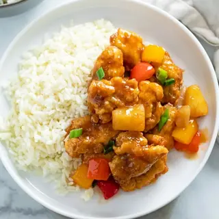Pollo agridulce