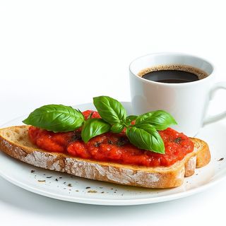Menú Desayuno Con Aceite Y Tomate