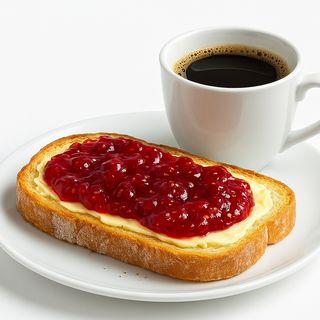 Menú Desayuno Con Mantequilla Y Mermelada