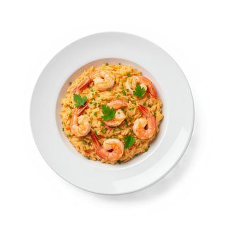 Risoto De Crema Y Gamba