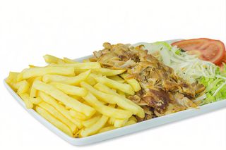 Plato de doner kebab