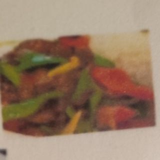 39.Arroz cubierto con ternera 