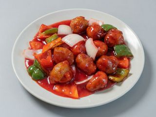 91.Pollo agridulce 