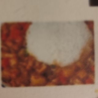 38.Arroz cubierto con pollo 