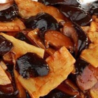 112.Bambú y seta China salteadas 