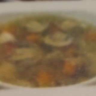 23.Sopa de pollo con champiñones 