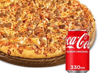 Pizza Kebab con bebida (24cm)