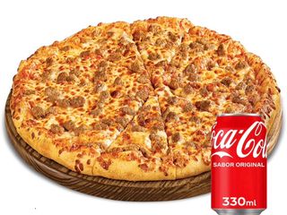 Pizza Margarita con Bebida (24cm)