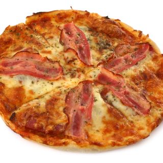 PIZZA BECON Y PEPERONI 