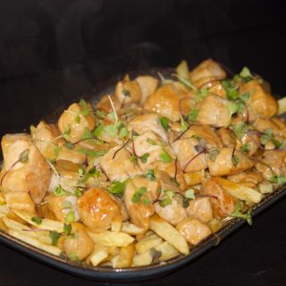 Raxo de queso del país y dulce de leche