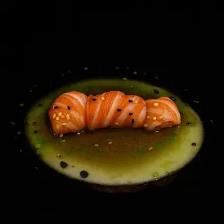 Carpaccio de salmón (4 pzs.)