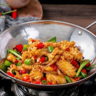 Calamares secos salteados 