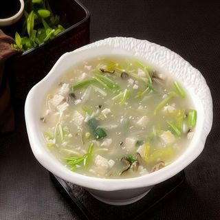 Sopa de ostras con tofu