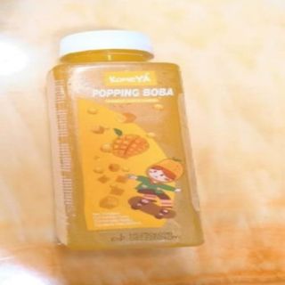 Zumo de lichi con popping boba