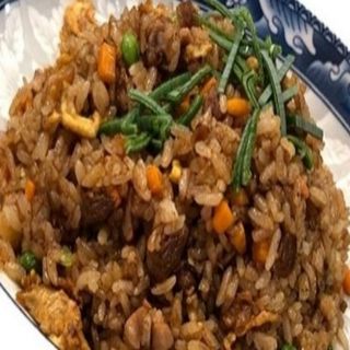 Arroz frito con pato